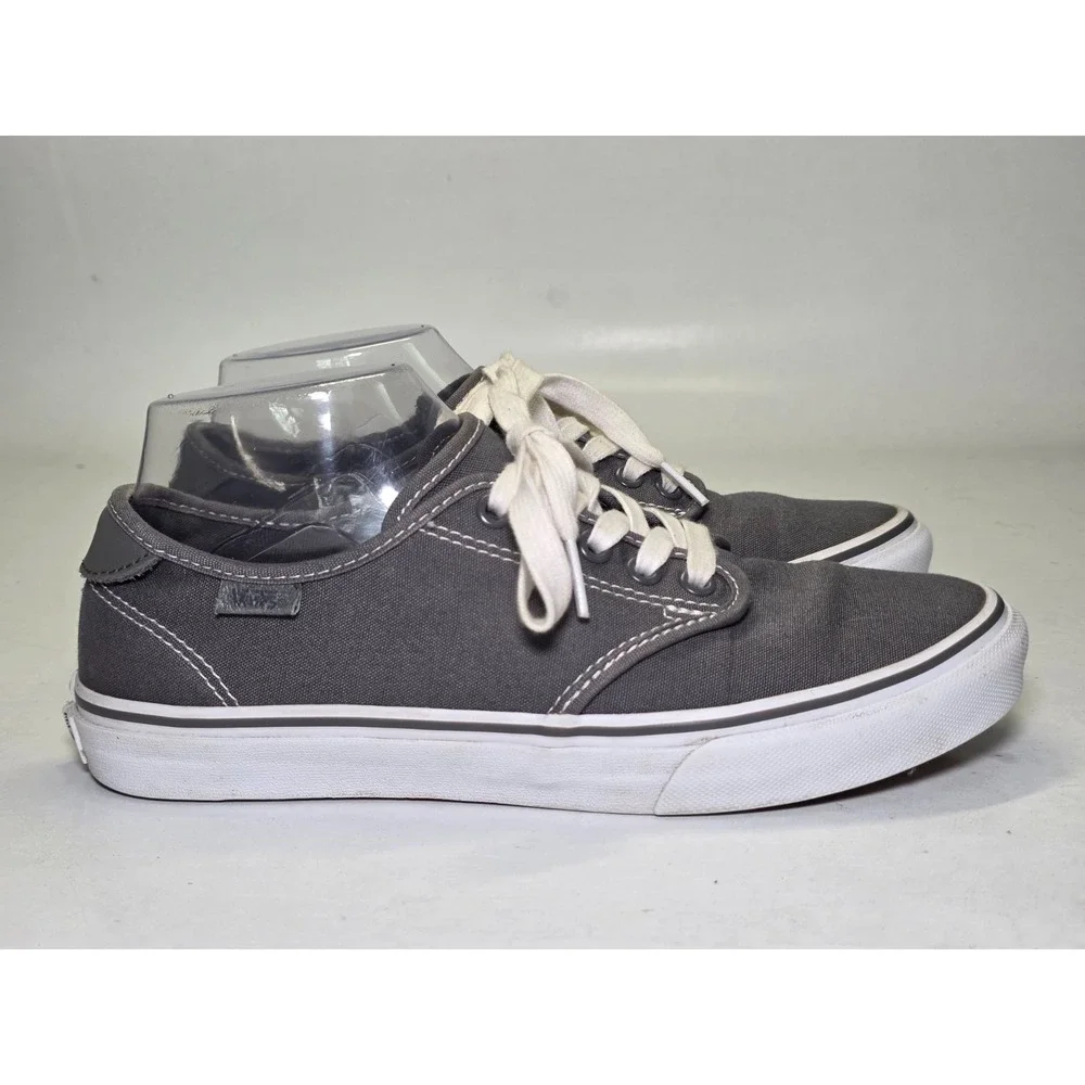 Vans Ortholite Women's‎ Sneakers Size 8 Gray White Lace Up Canvas Shoes